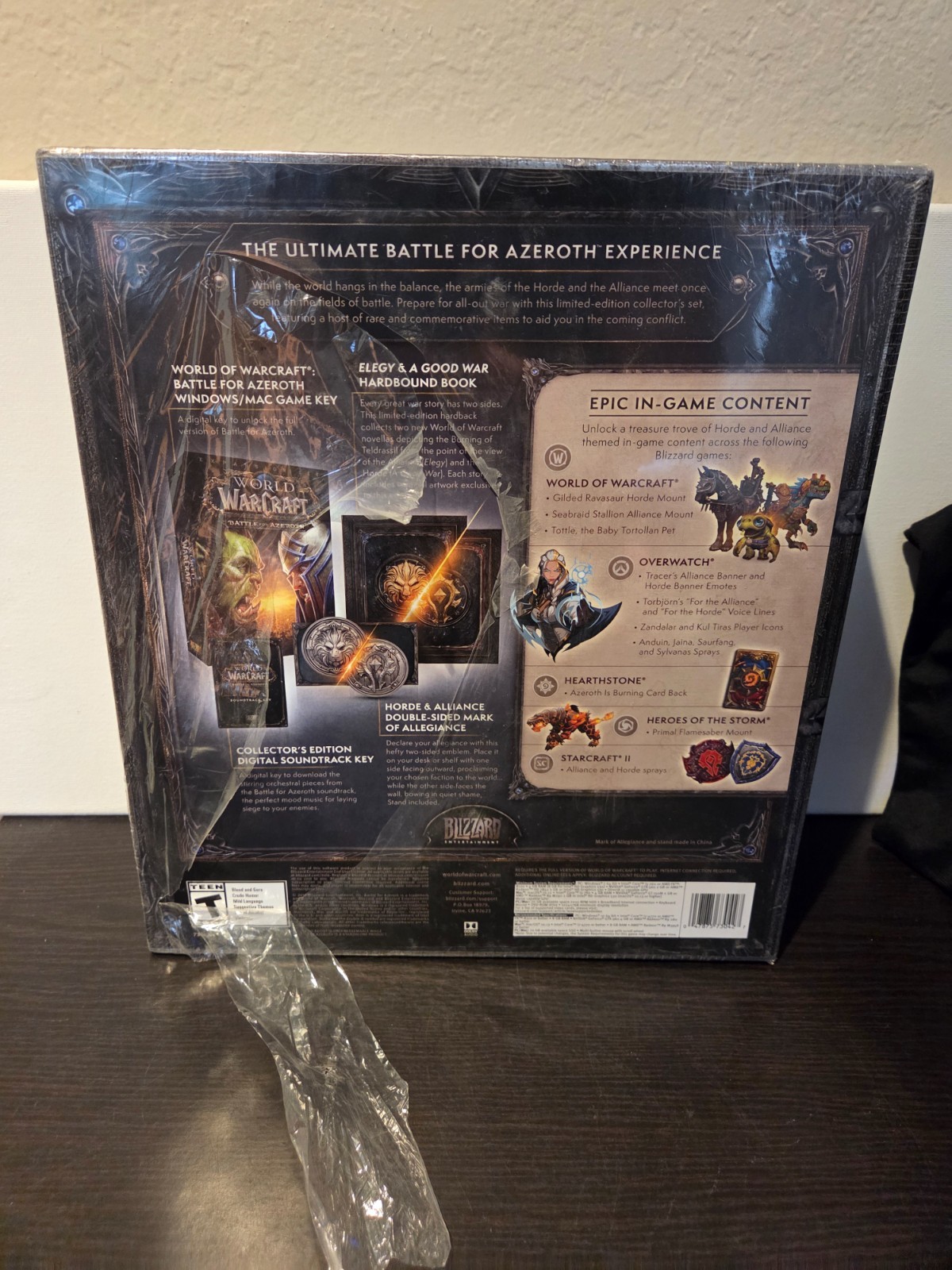 Blizzard PC – World of Warcraft Battle for Azeroth Collector’s Edition 2018