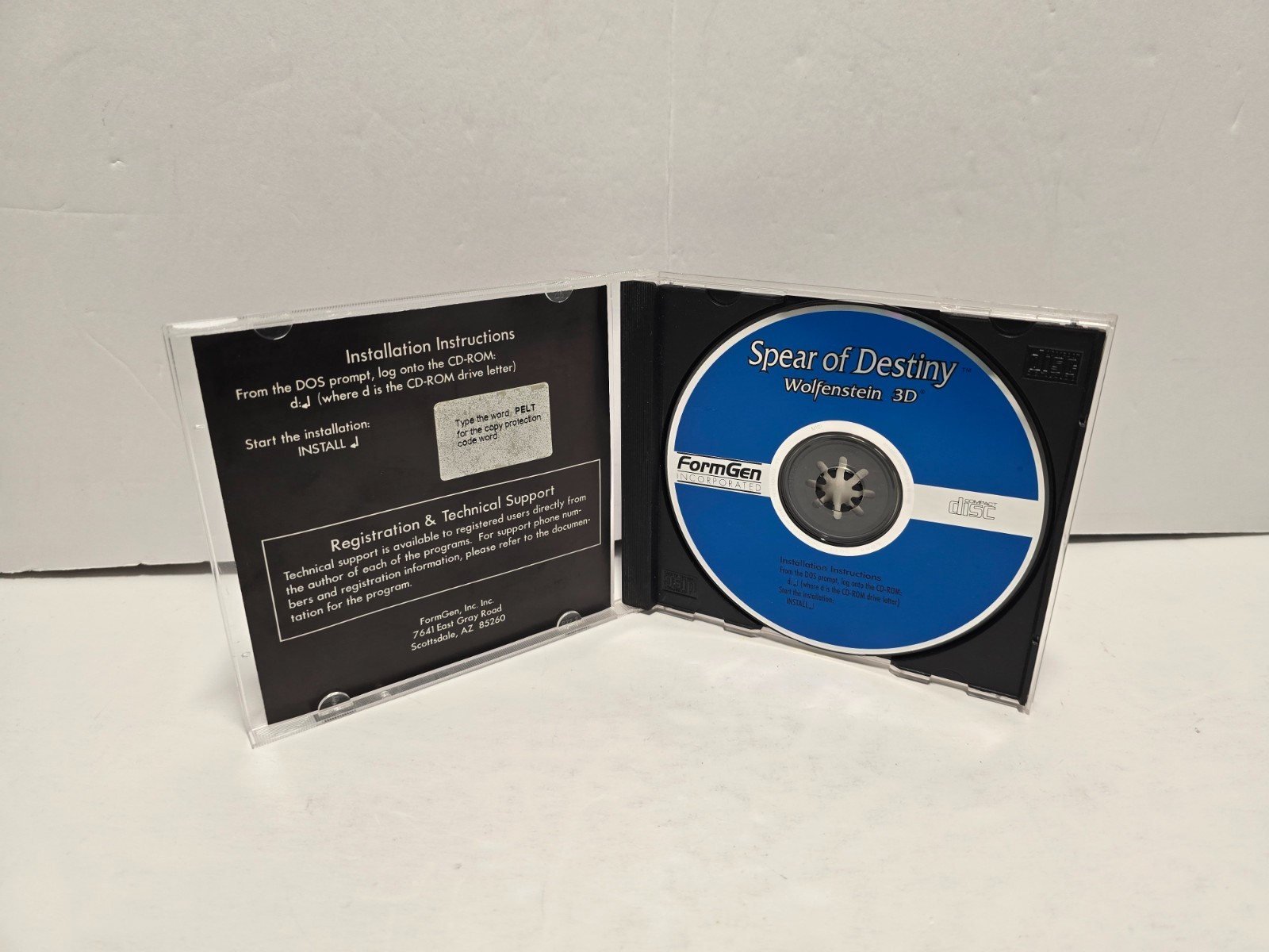 Rare Wolfenstein 3D Spear of Destiny Windows PC Computer Complete Jewel Case CIB