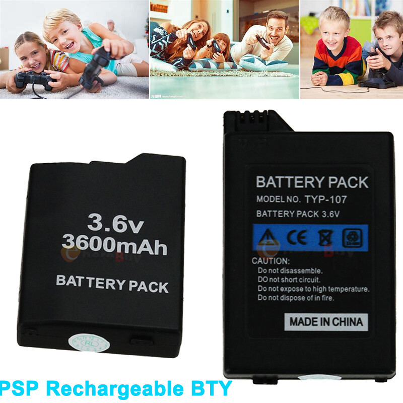 For PSP Slim 2000 3000 2001 Rechargeable Replacement Battery 3600mAh/WallCharger