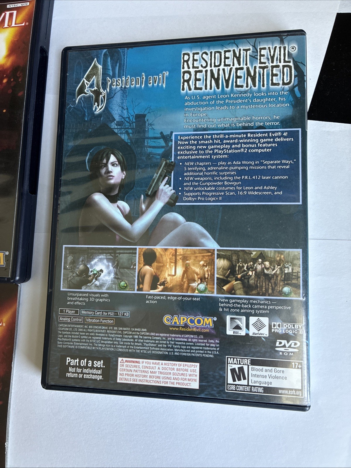 Resident Evil The Essentials PlayStation 2 PS2 Outbreak Code Veronica X RE4 Set