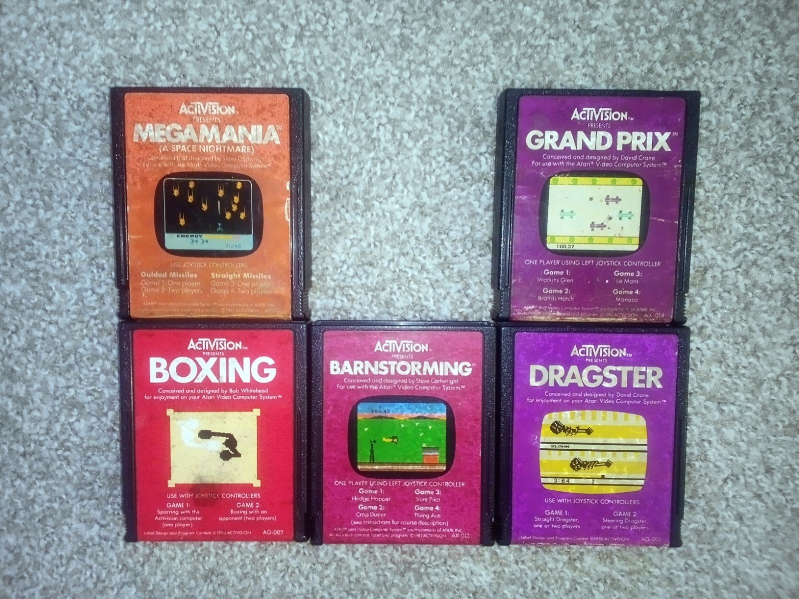 Atari 2600 Activision Games Lot of 15 All Tested and Working See Pics