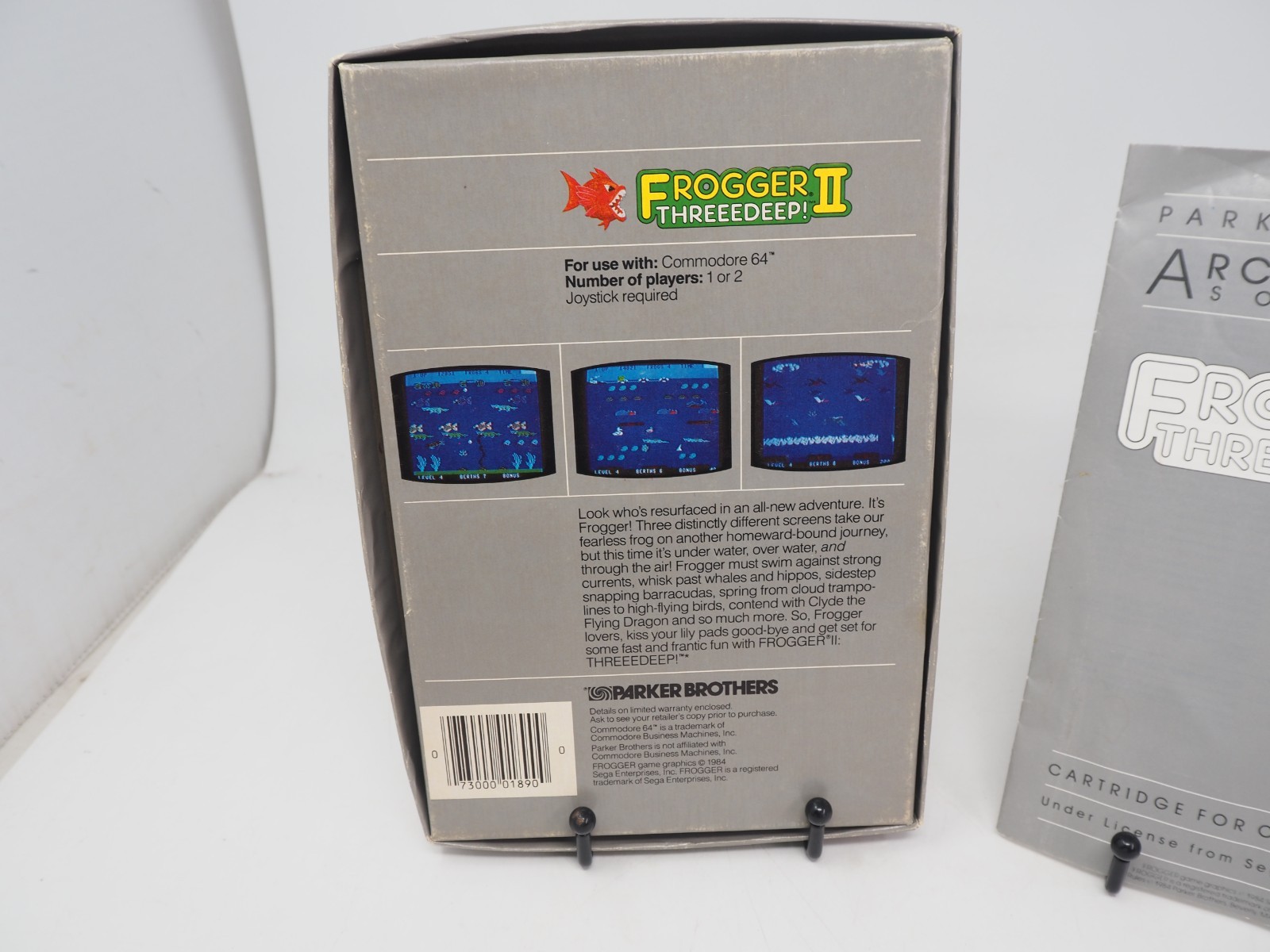 Frogger II: Threeedeep CIB (Commodore 64, 1983) (260142)