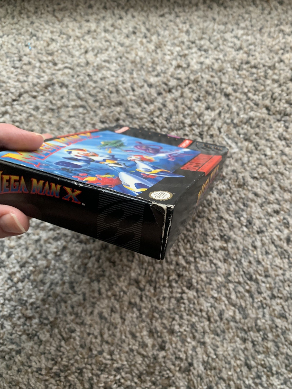 Mega Man X SNES 1994 CIB Box Game COLOR Manual 1st Print Authentic Great Cond!