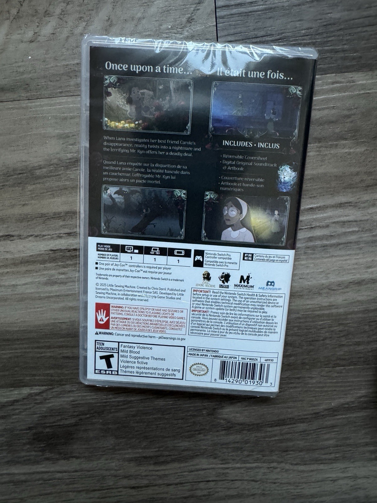 Bye Sweet Carole Nintendo Switch New Sealed!
