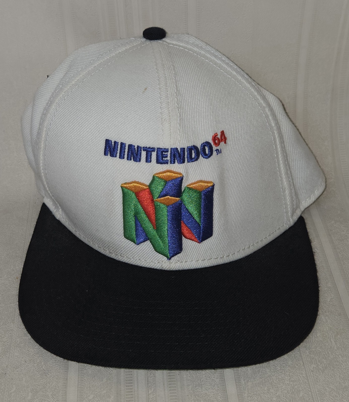 Nintendo 64 Embroidered Snapback Hat Vintage