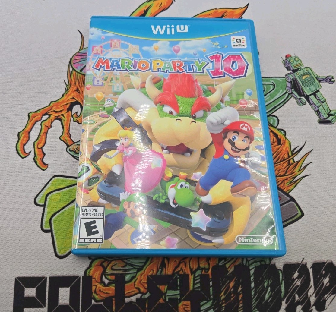 Nintendo Mario Party 10 Nintendo Wii U Game Disc w/ Case Manual ESRB