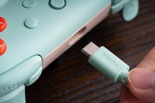 Wired Gamepad 12 Button USB Mint Color for Android Windows PC Gaming Controller