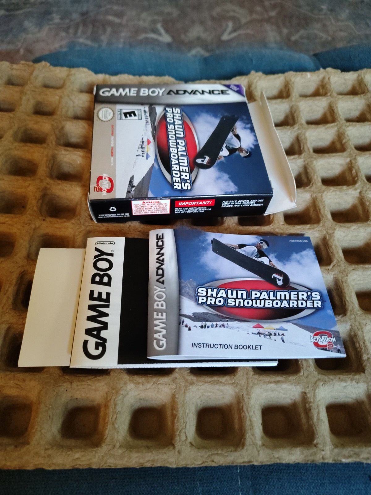 GBA Lot Of Complete Box W/Manuals And Inserts; Tony Hawk & Shaun Palmer