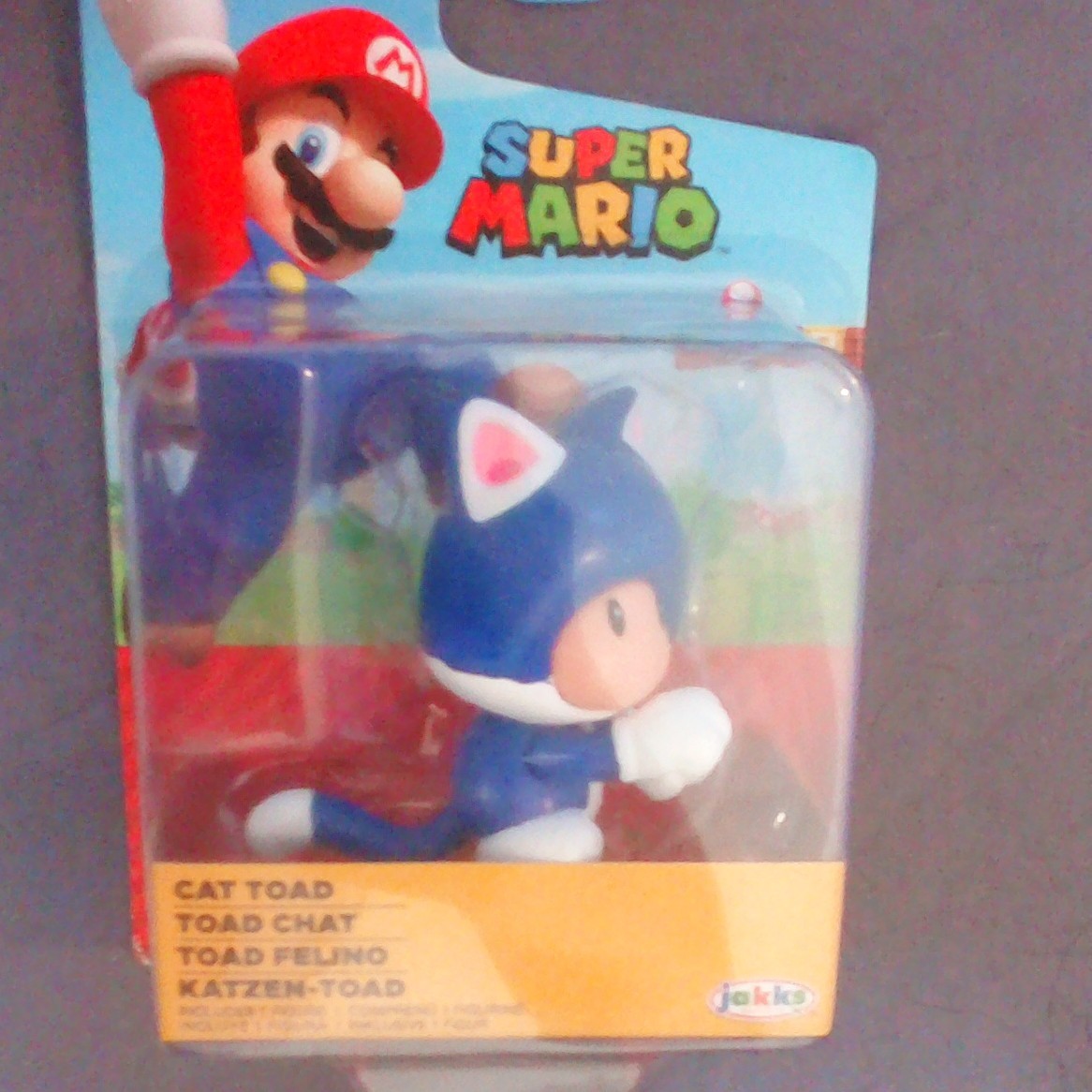 JAKKS Pacific Super Mario Cat Toad Collectible Figure 2014 MPN 11258