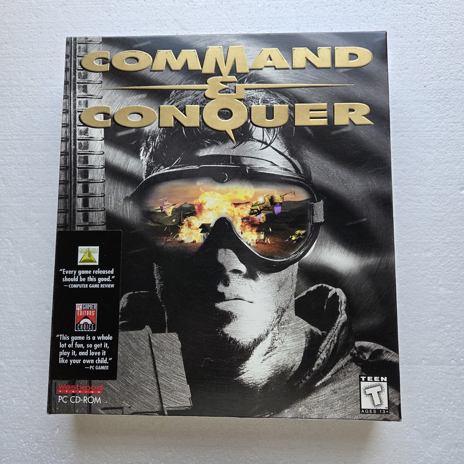 Command & Conquer PC Game Big Box Vintage Floppy Disk Included Mint Disks