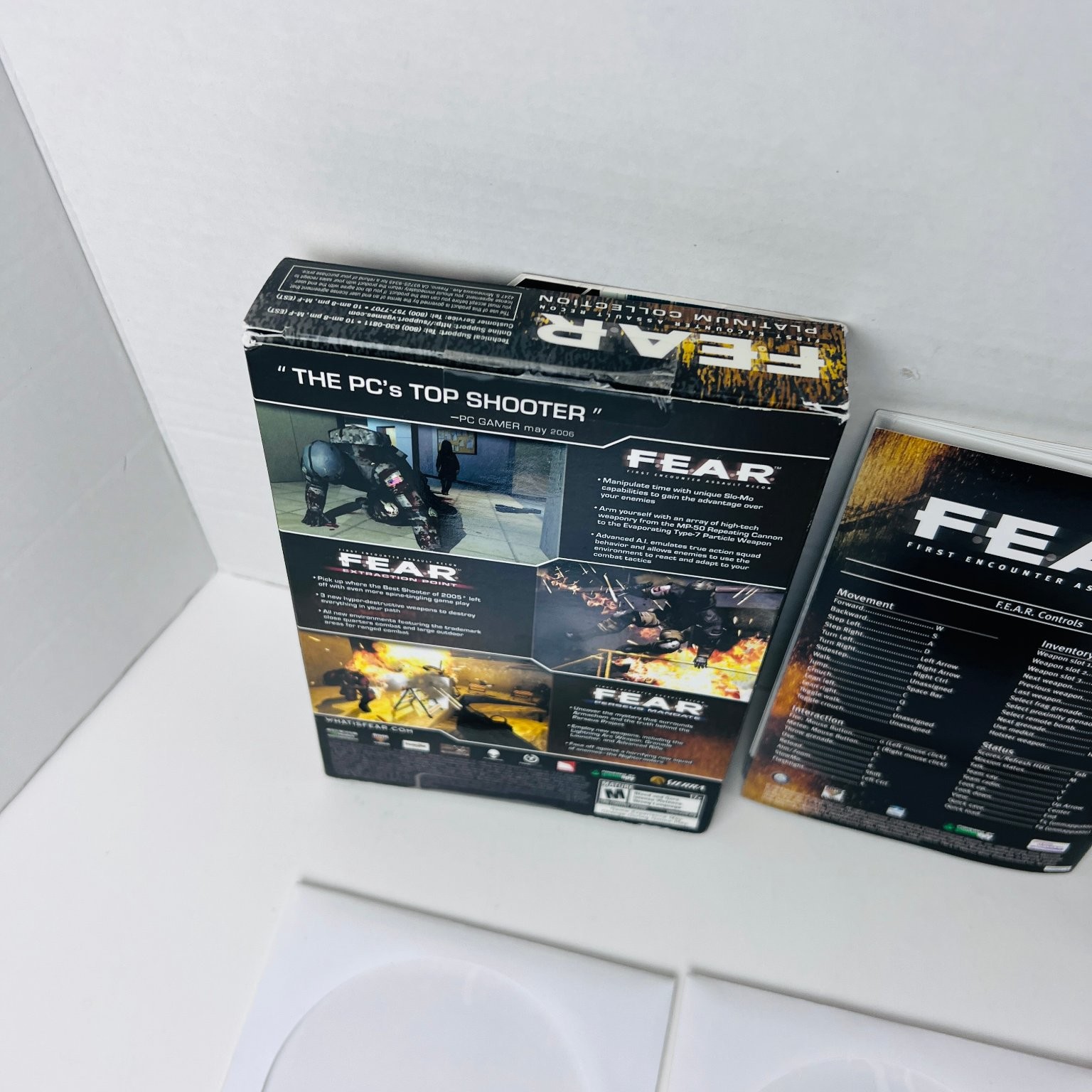 F.E.A.R. Platinum Collection PC Video Game Shooter Horror With Manual and Key