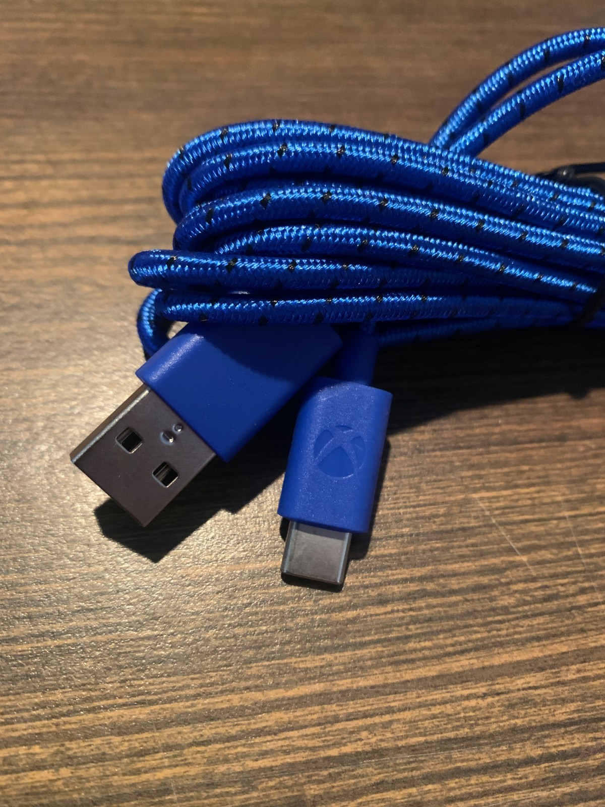 9ft Blue USB-C Braided Charging Cable for Xbox Elite Series 2 Controller Type-C