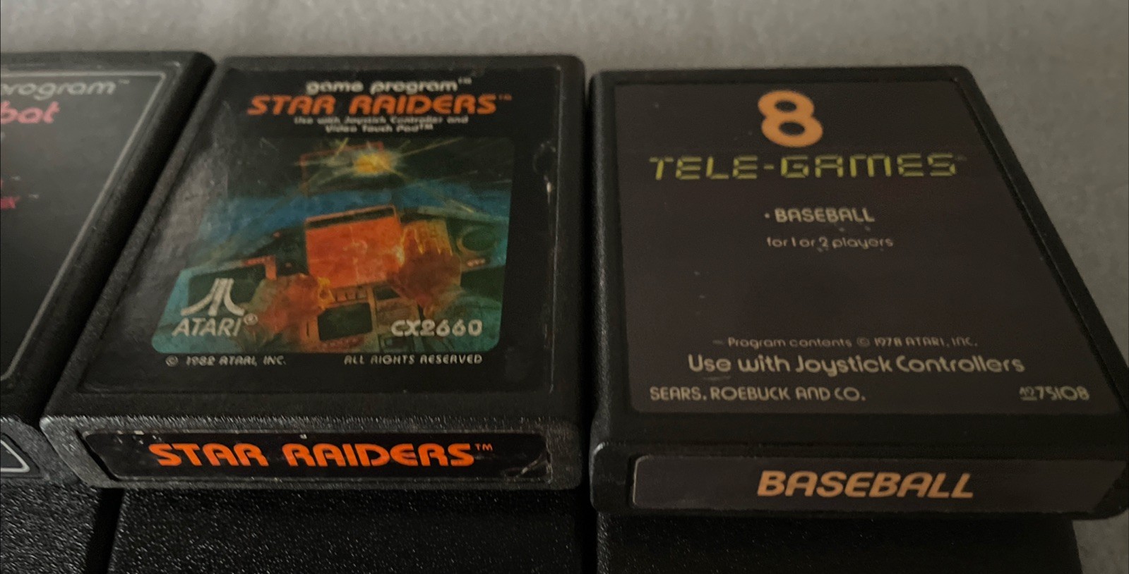 Lot Of 8 Atari Games – Word Zapper, Breakout, Demon Attack, Combat **Tested