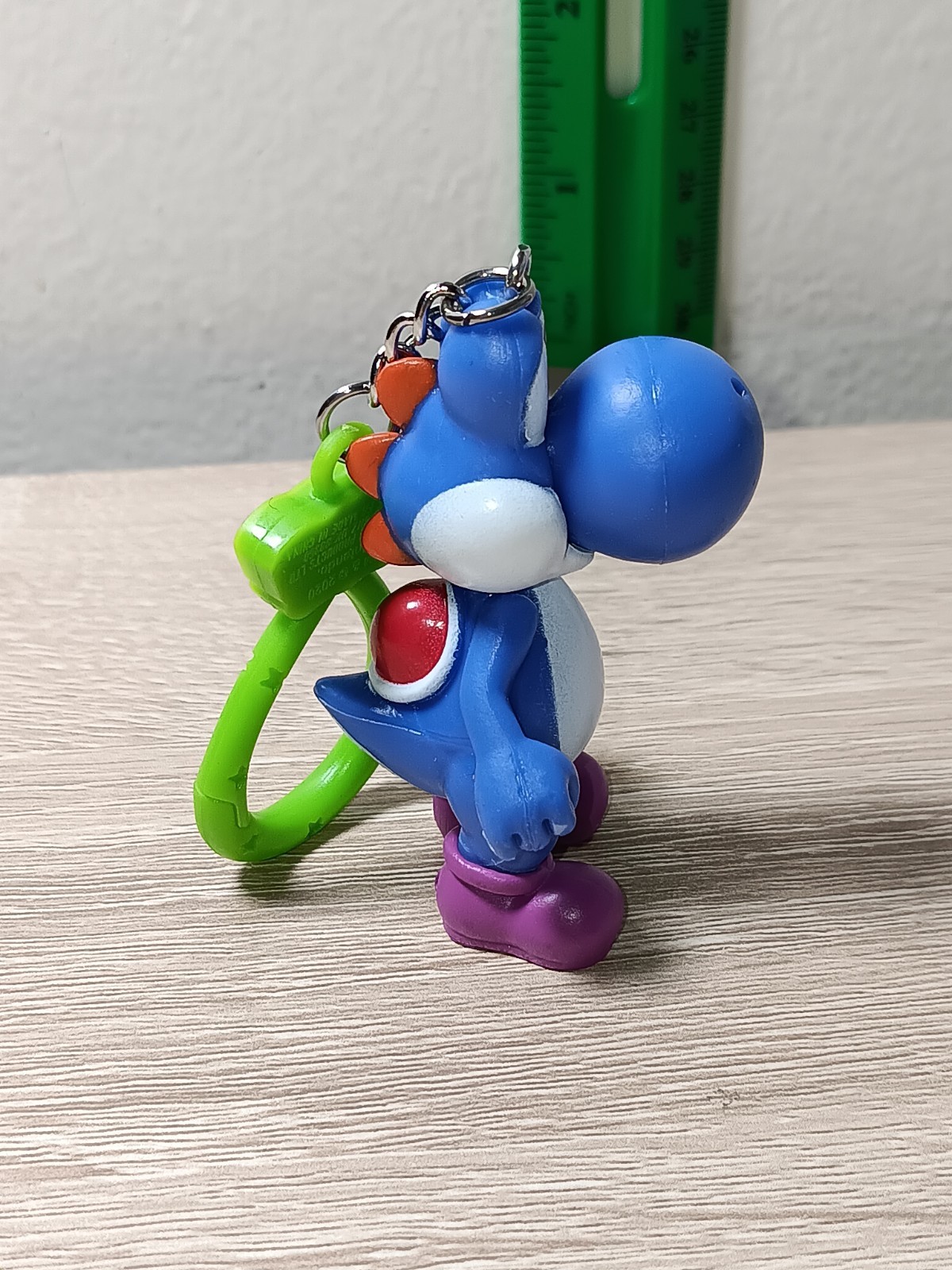 *FREE SHIP* 2″ DARK BLUE YOSHI BackPack Buddies Clip Keychain Super Mario