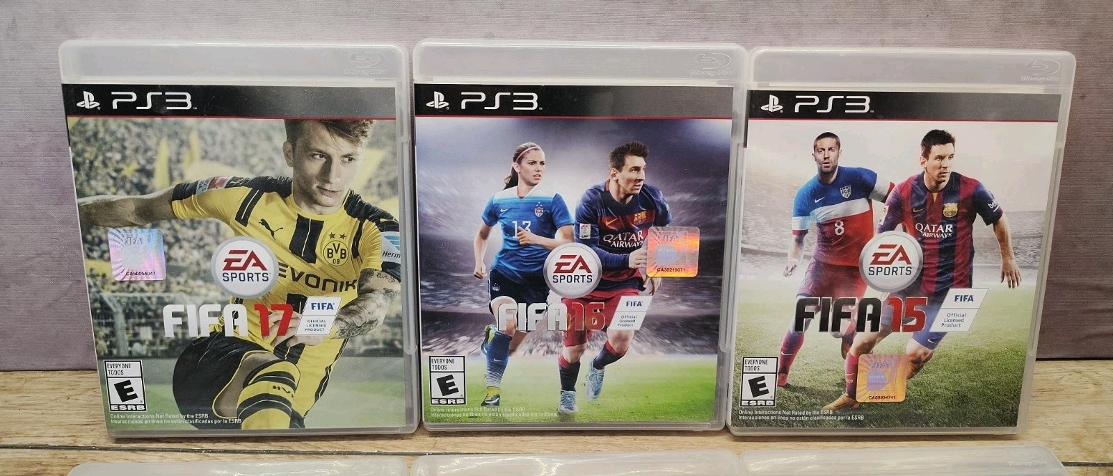 FIFA Soccer 9, , 11, 12, 13, 14, 15 ,16 ,17 – PS3 Game Lot 8 PlayStation 3 mint
