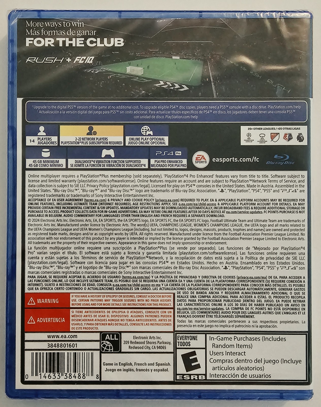 EA SPORTS FC 25 PLAYSTATION 4 PS4 BRAND NEW FAST SHIPPING