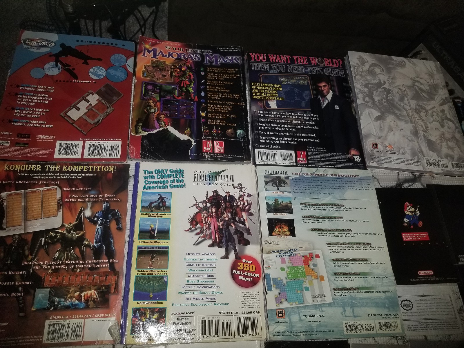 Lot of Video Game Manuals, Strategy Guides, and User books multiple platform!!