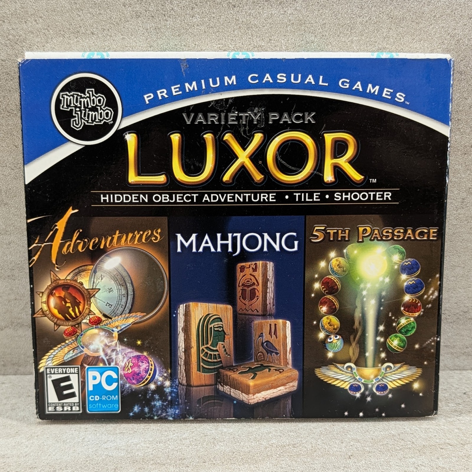 6 x PC Puzzle Games Bejeweled 2 Luxor 5th Passage Cubis 2 Match 3 Adventure Bund