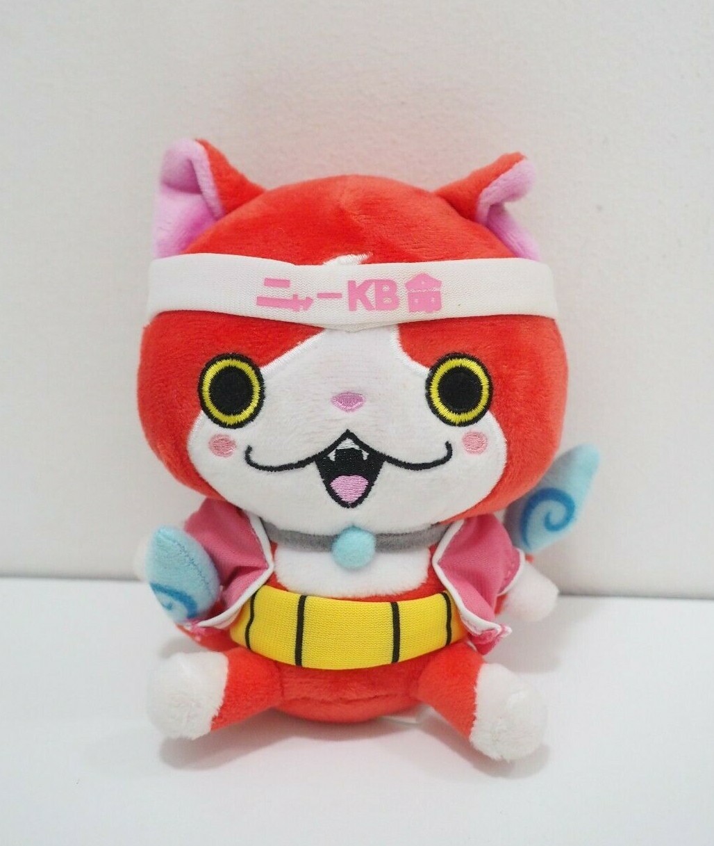 Yokai Watch Jibanyan Meow Nya-KB Bandai Kuttari Plush 6″ Stuffed Toy Doll Japan