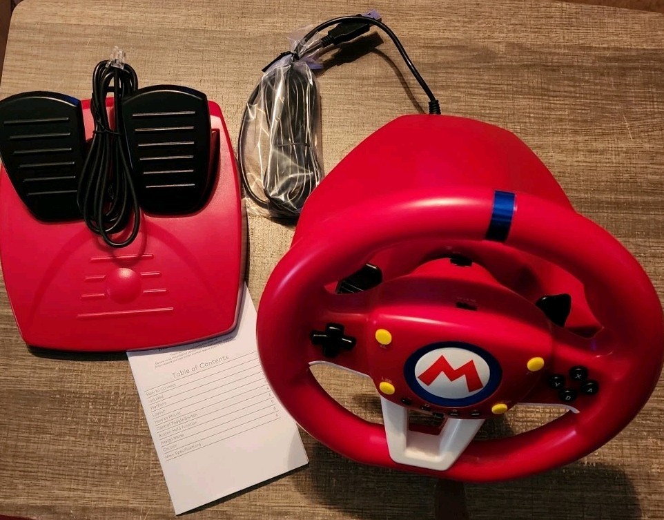 Hori NSW-204U Mario Kart Racing Wheel Pro Mini for Nintendo Switch