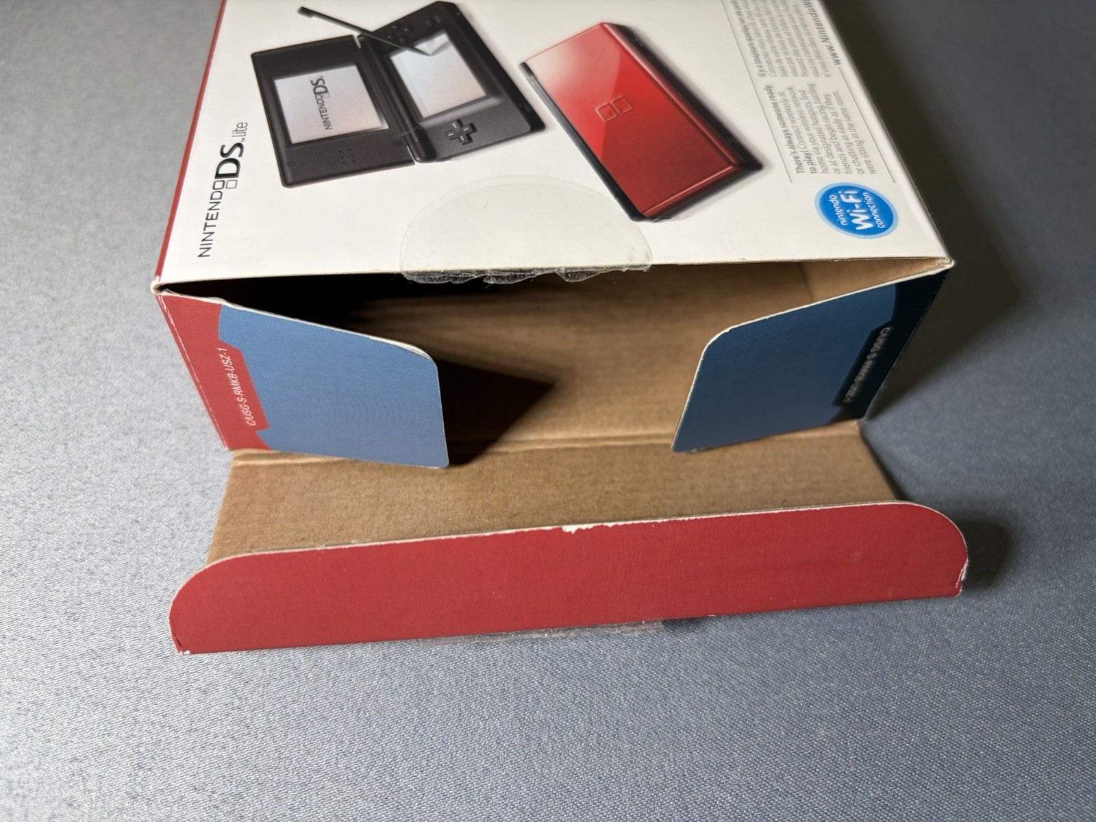 Nintendo DS Lite Crimson Red Black Handheld Console Complete Great Condition