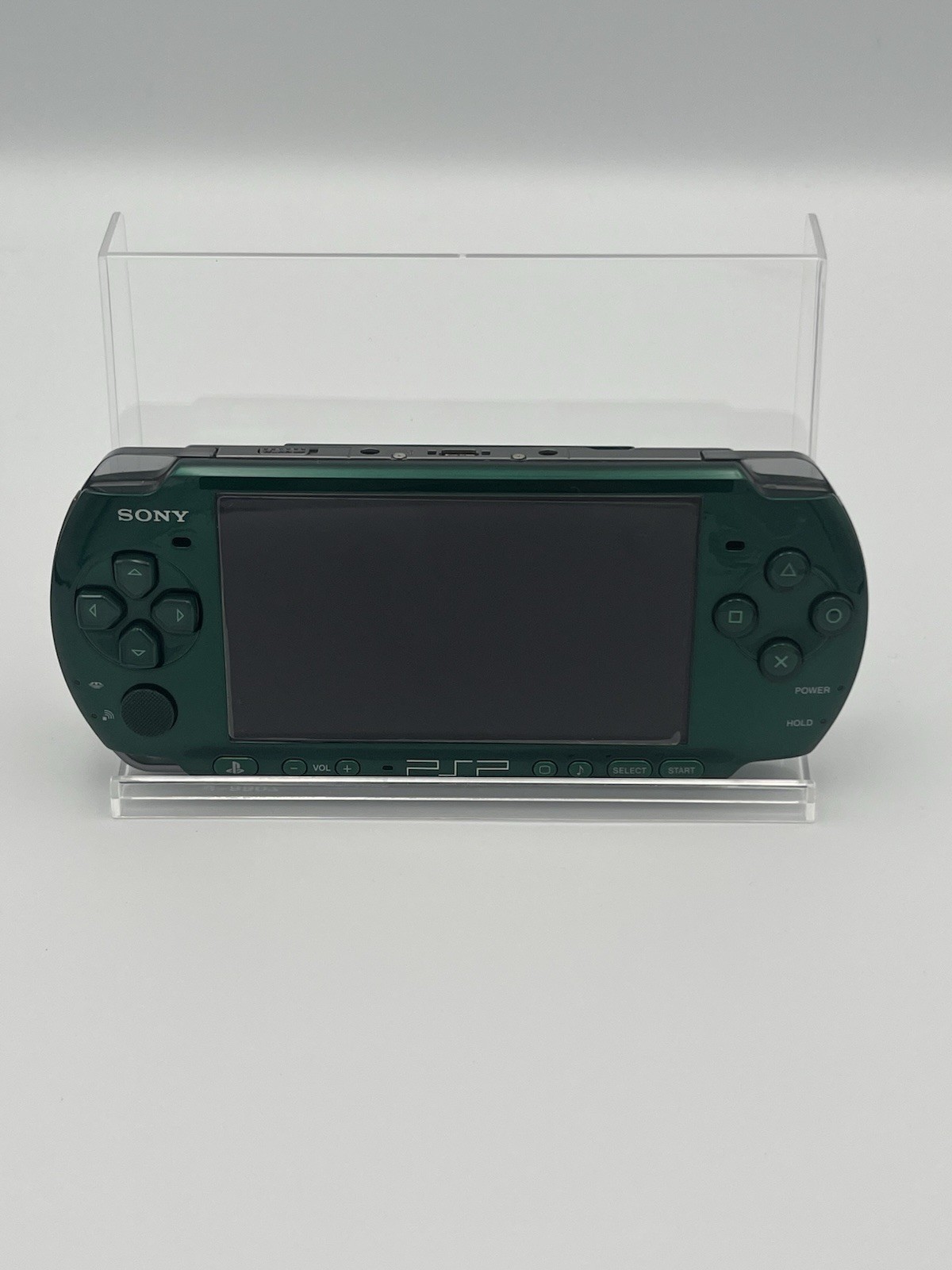 Sony PSP 3000 Console Spirited Green W/ New Battery & Charger Boxed 4GB SD Card