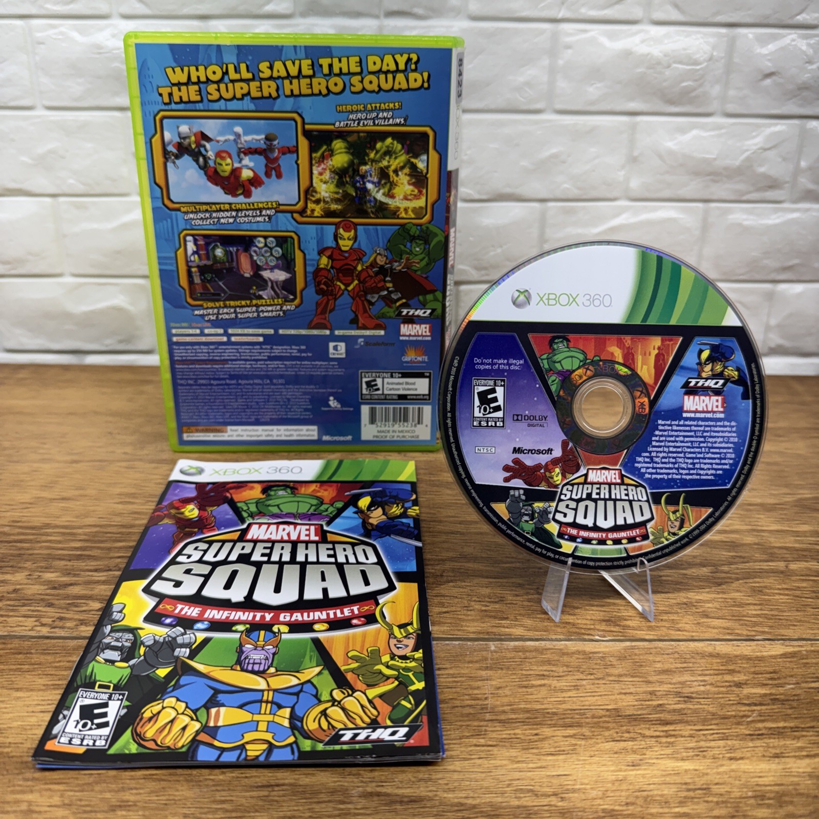 Marvel Super Hero Squad: The Infinity Gauntlet (Xbox 360 2010) CIB Refurbished