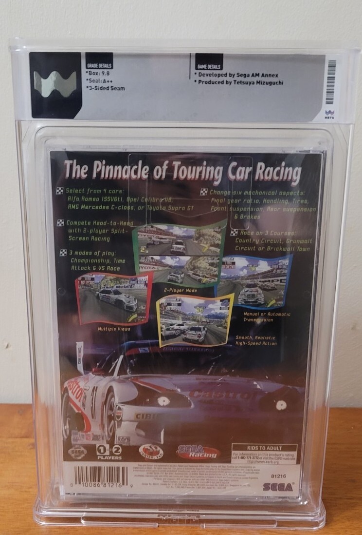 Sega Touring Car Championship Saturn WATA 9.8 A++ RARE Racing Sealed NEW