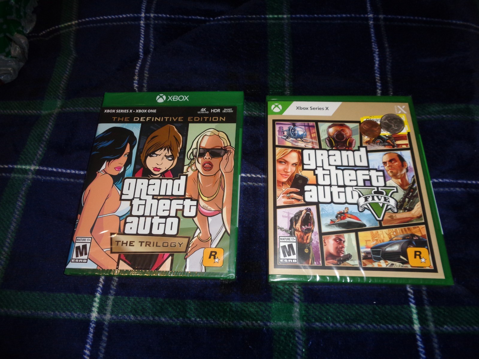 Grand Theft Auto V And Grand Theft Auto Trilogy Xbox Series X Brand New Sealed