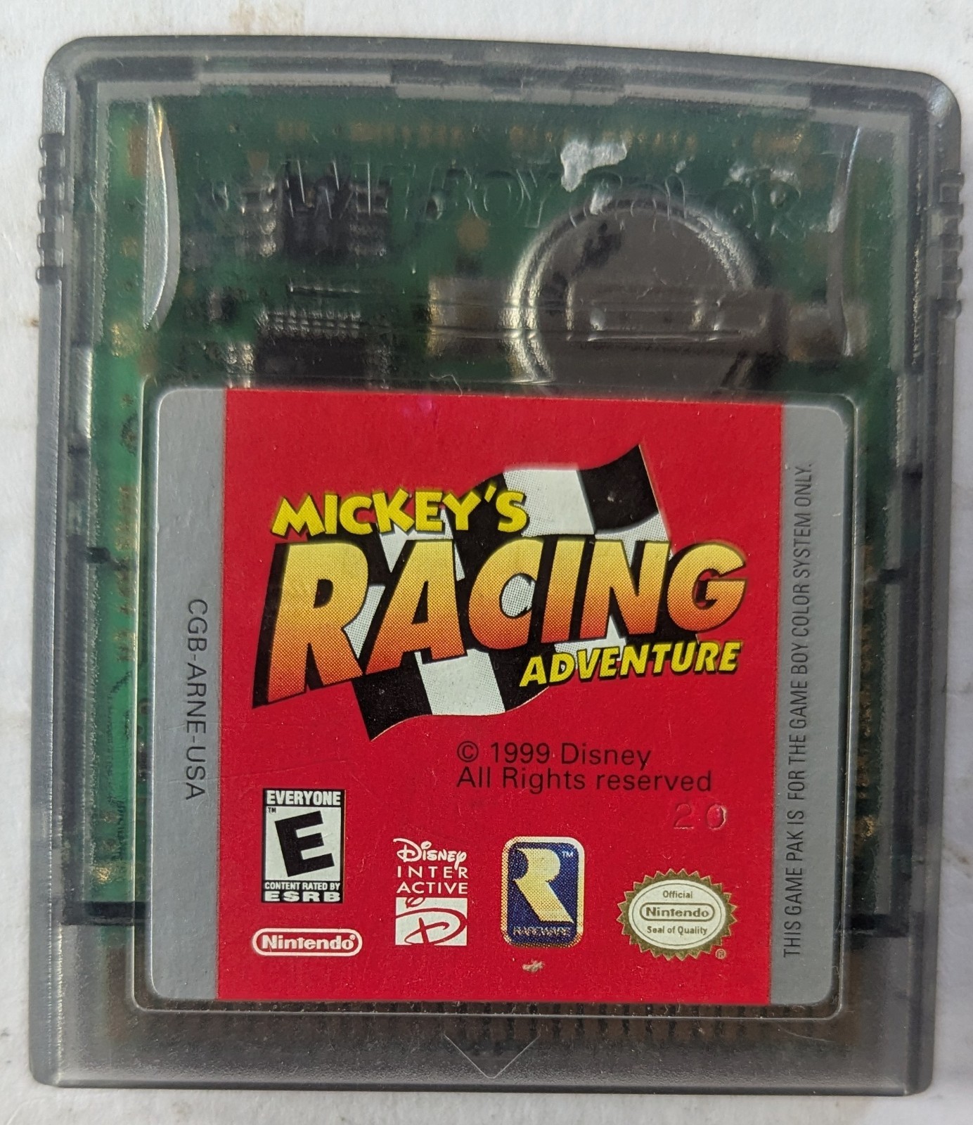 Mickey’s Racing Adventure Nintendo Game Boy Color Works, Not Sure If Memory Work