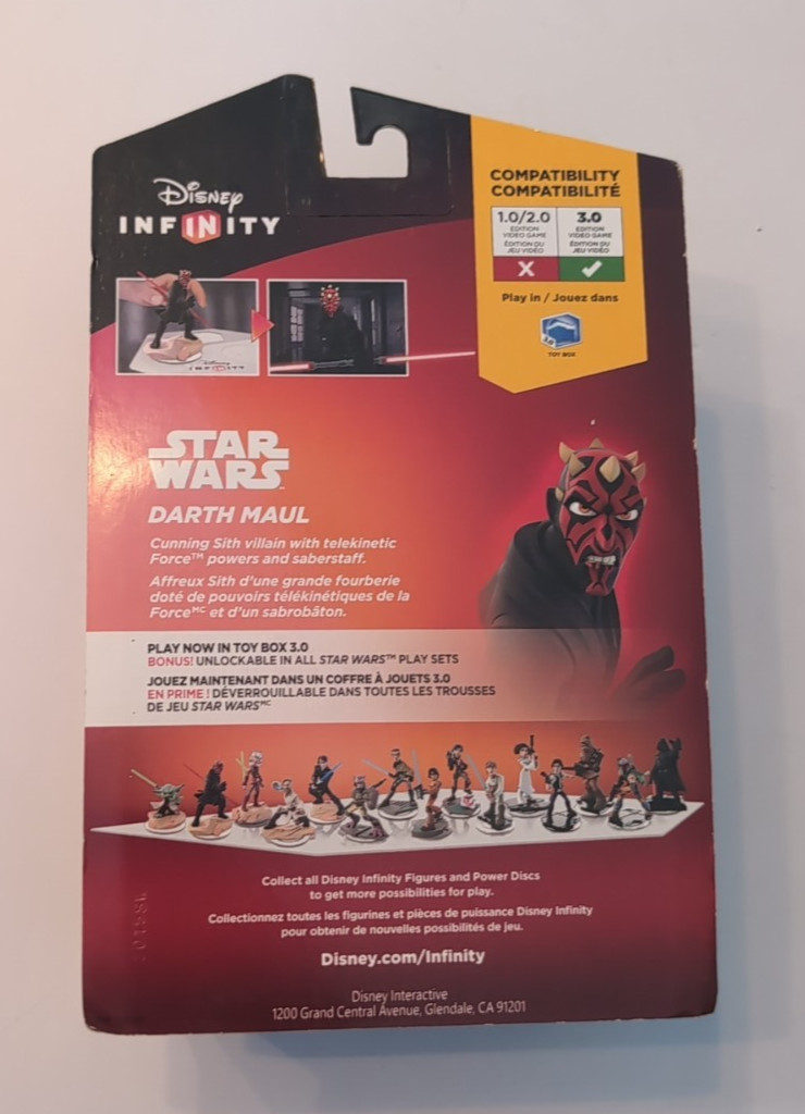 Disney Infinity 3.0 Star Wars Darth Maul Character Figure NEW in open pkg *READ*