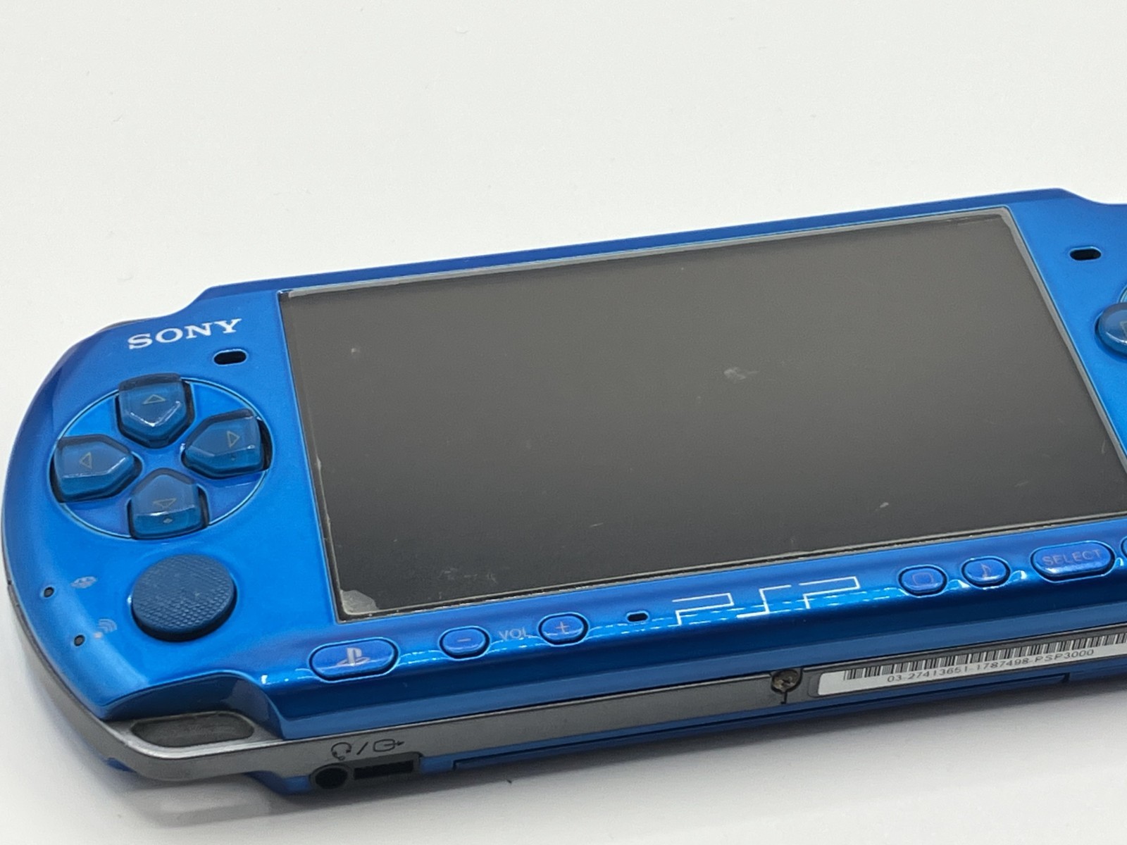 Sony PSP 3000 Vibrant Blue Console Only No Battery 7498