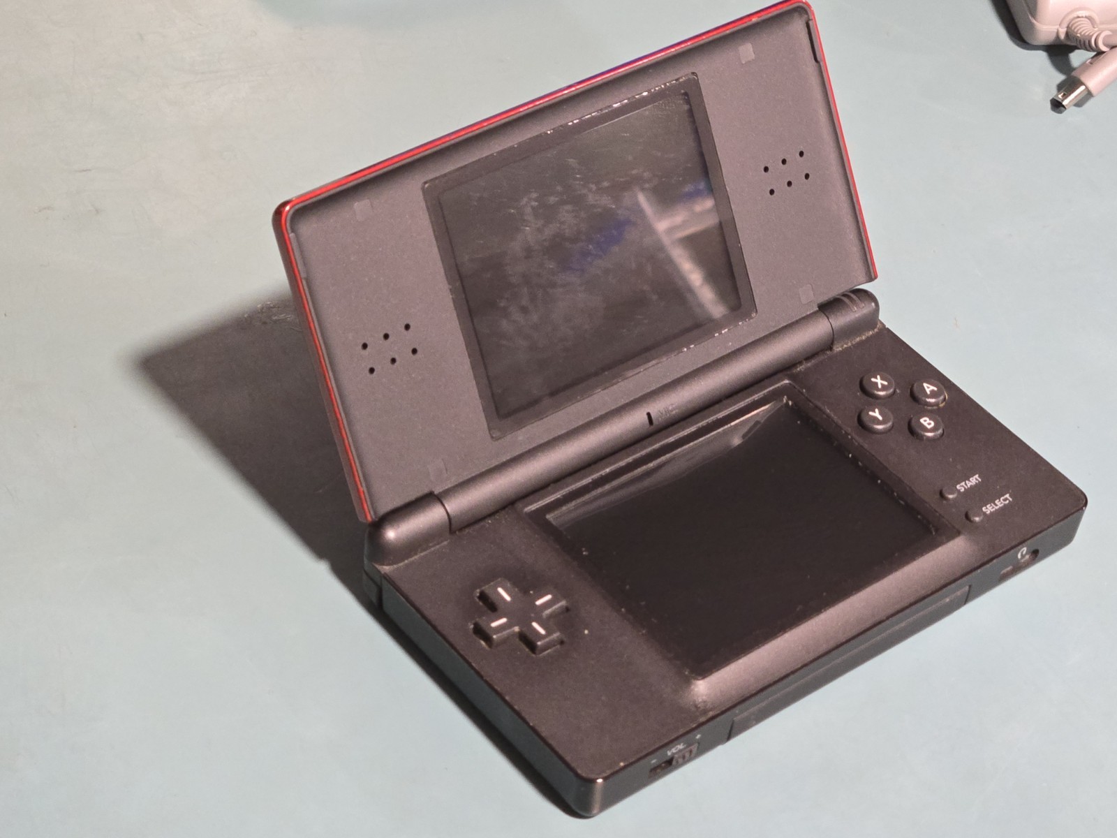 Nintendo DS Lite Crimson Red/Black Tested Working Great Condition!