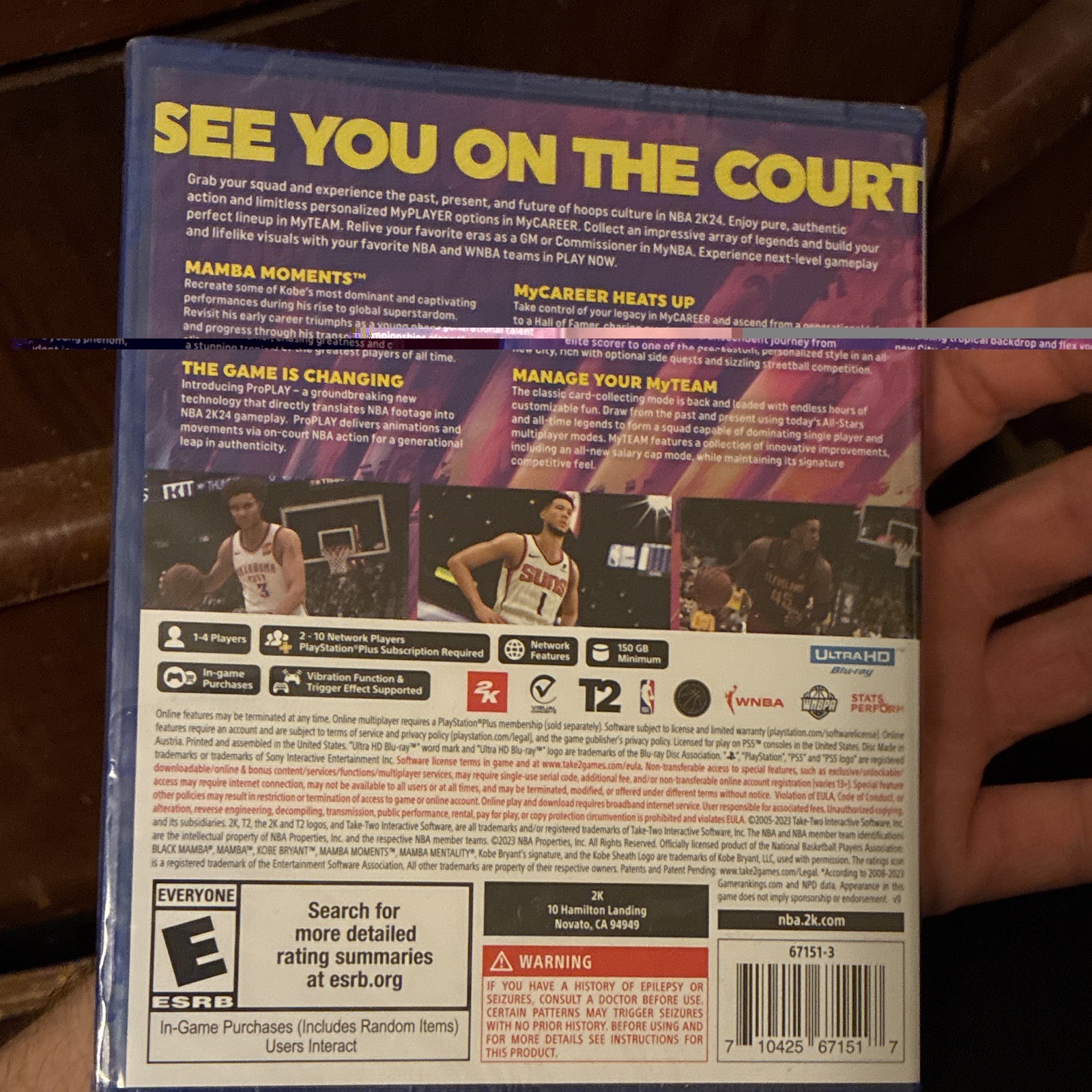 2K NBA 2K24 Kobe Bryant Edition E PS5 Sports Basketball Online MP NTSC-U/C