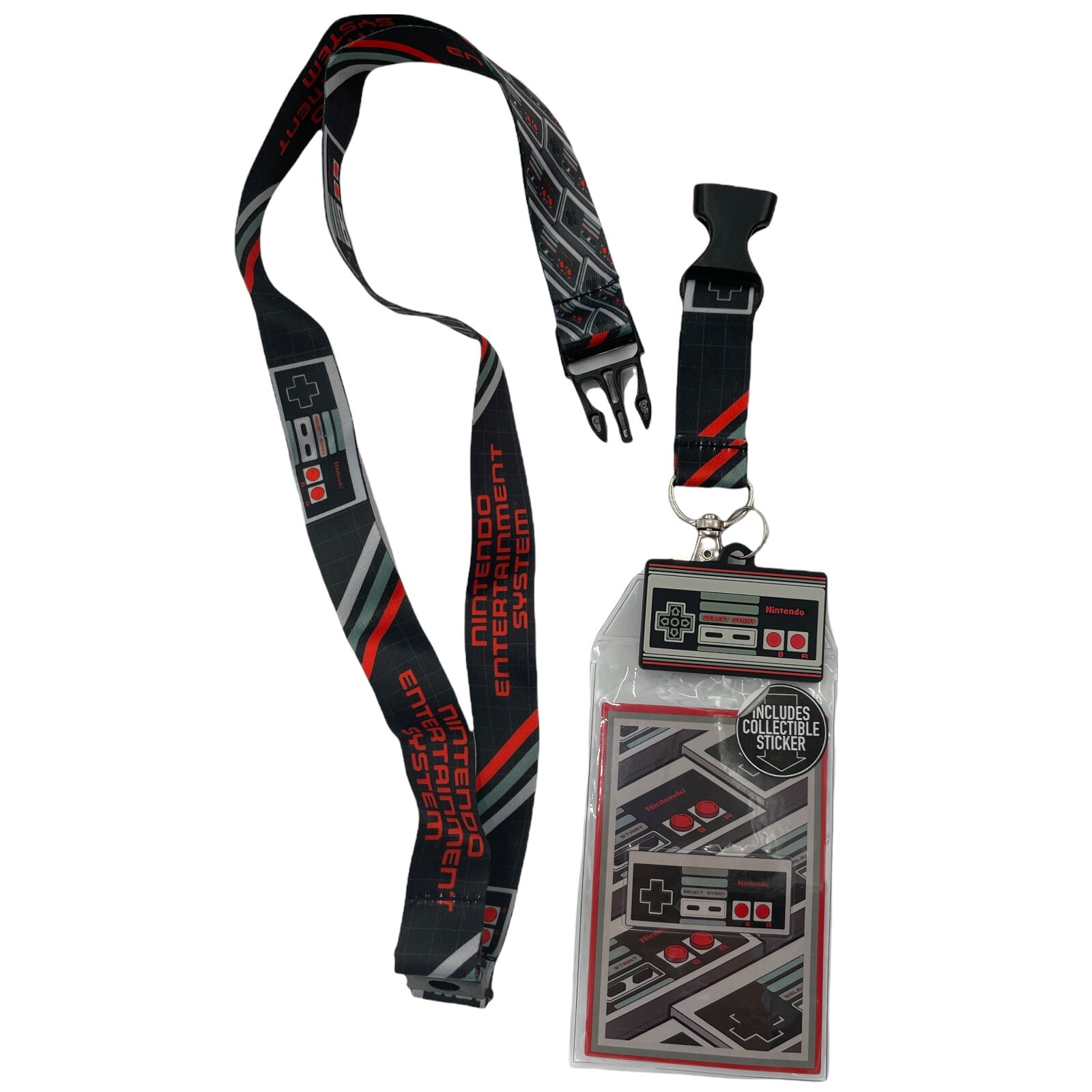 Official Nintendo Licensed Controller Lanyard ID Badge Holder Key Chain Charm