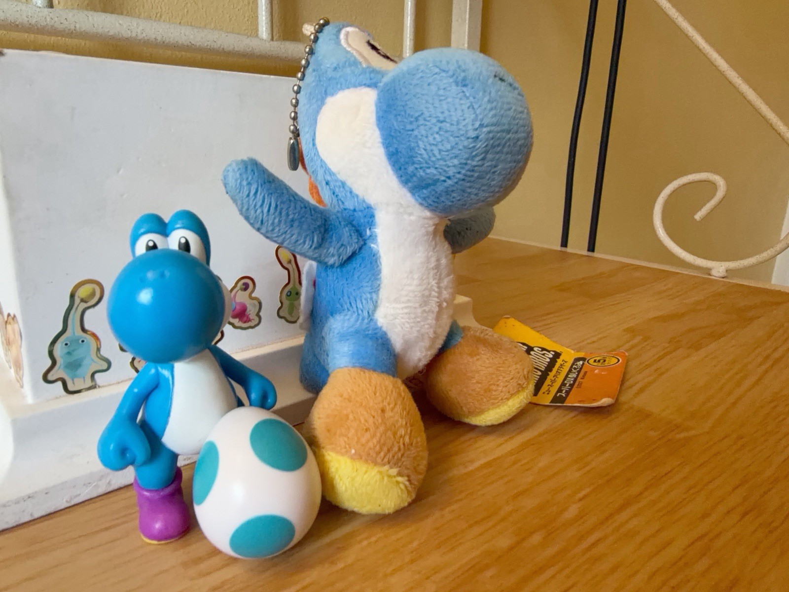 Rare Nintendo New Mario Bros. Blue Yoshi Plush 2007 & JAKKS Pacific Yoshi & Egg