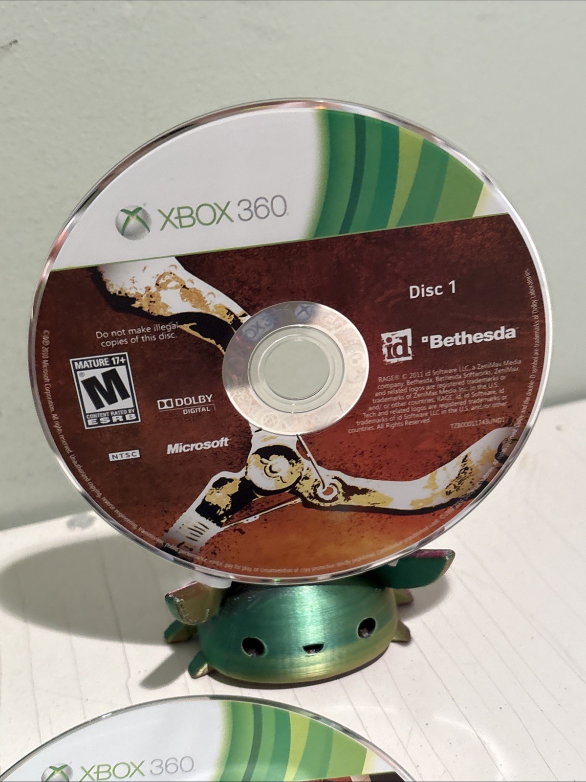 Rage (Microsoft Xbox 360, 2011) Complete with Manual CIB
