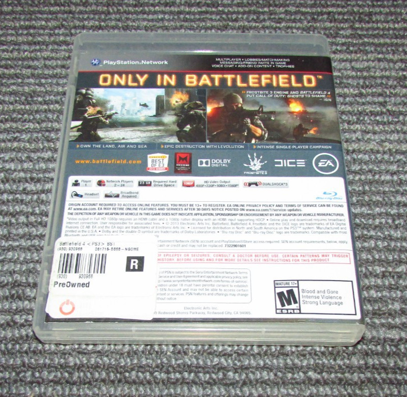 Battlefield 4 for PlayStation 3 Fast Shipping