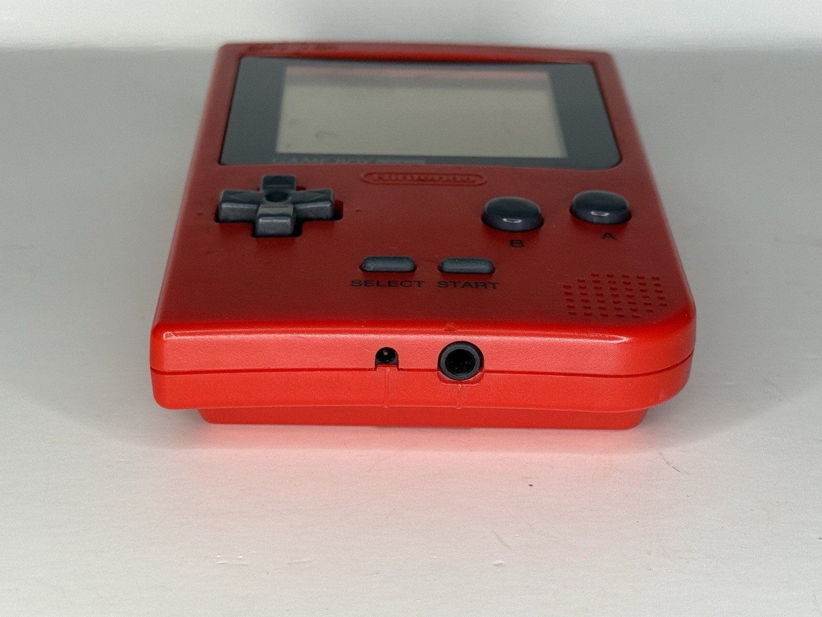 Original Nintendo Game Boy Pocket Red Handheld System w/ Headphone Jack