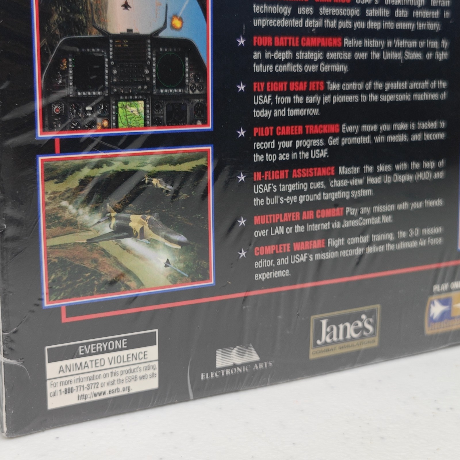 Jane’s Combat Simulations USAF 1999 Big Box PC & Strategy Guide-NEW SEALED VTG