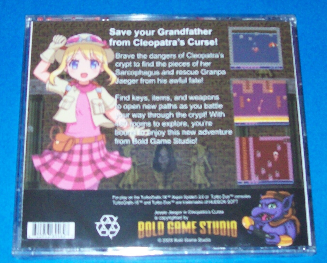 Jessie Jaeger in Cleopatra’s Curse Turbografx Super CD PC Engine New 2021 Sealed