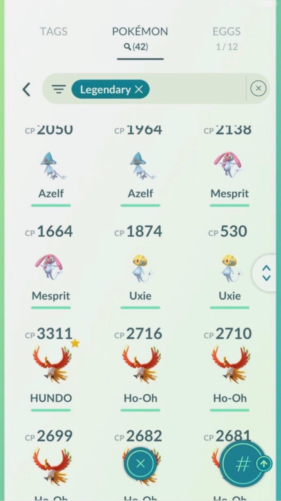 Pkmgo acct lvl 38! Hundo Ho-ho! Shiny legendary! ! Meltan! 40 plus legendary’s!