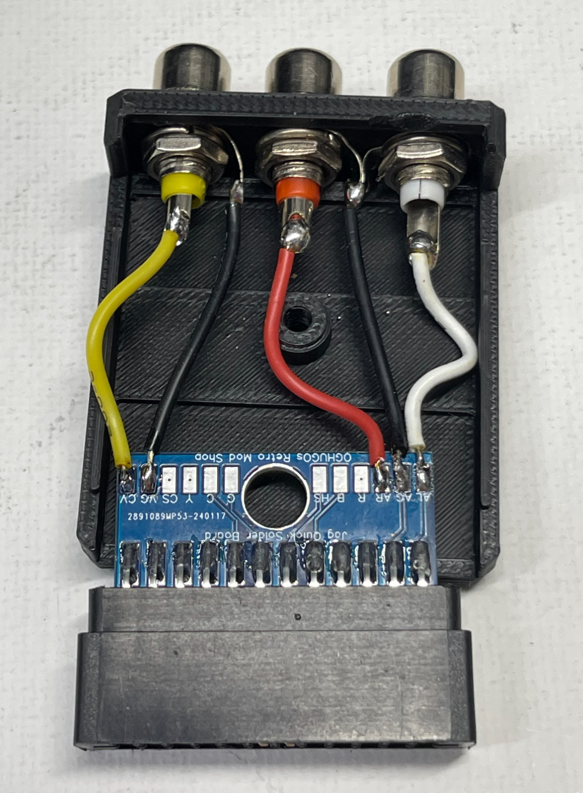 Atari Jaguar AV Composite Stereo RCA Card Edge Connector Free ship