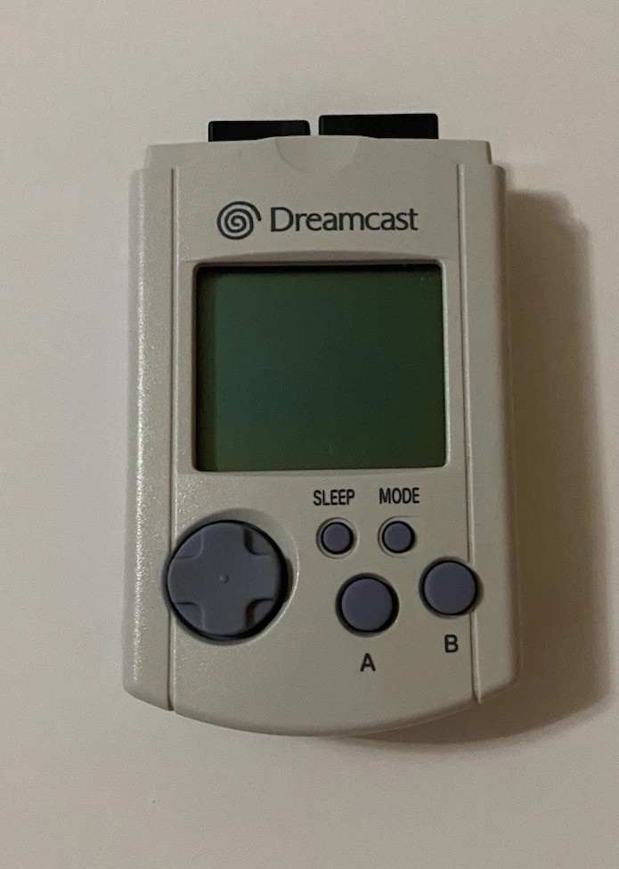 Sega Dreamcast Visual Memory Unit VMU HKT-7000 Card – LIGHT GRAY, CLEANED TESTED