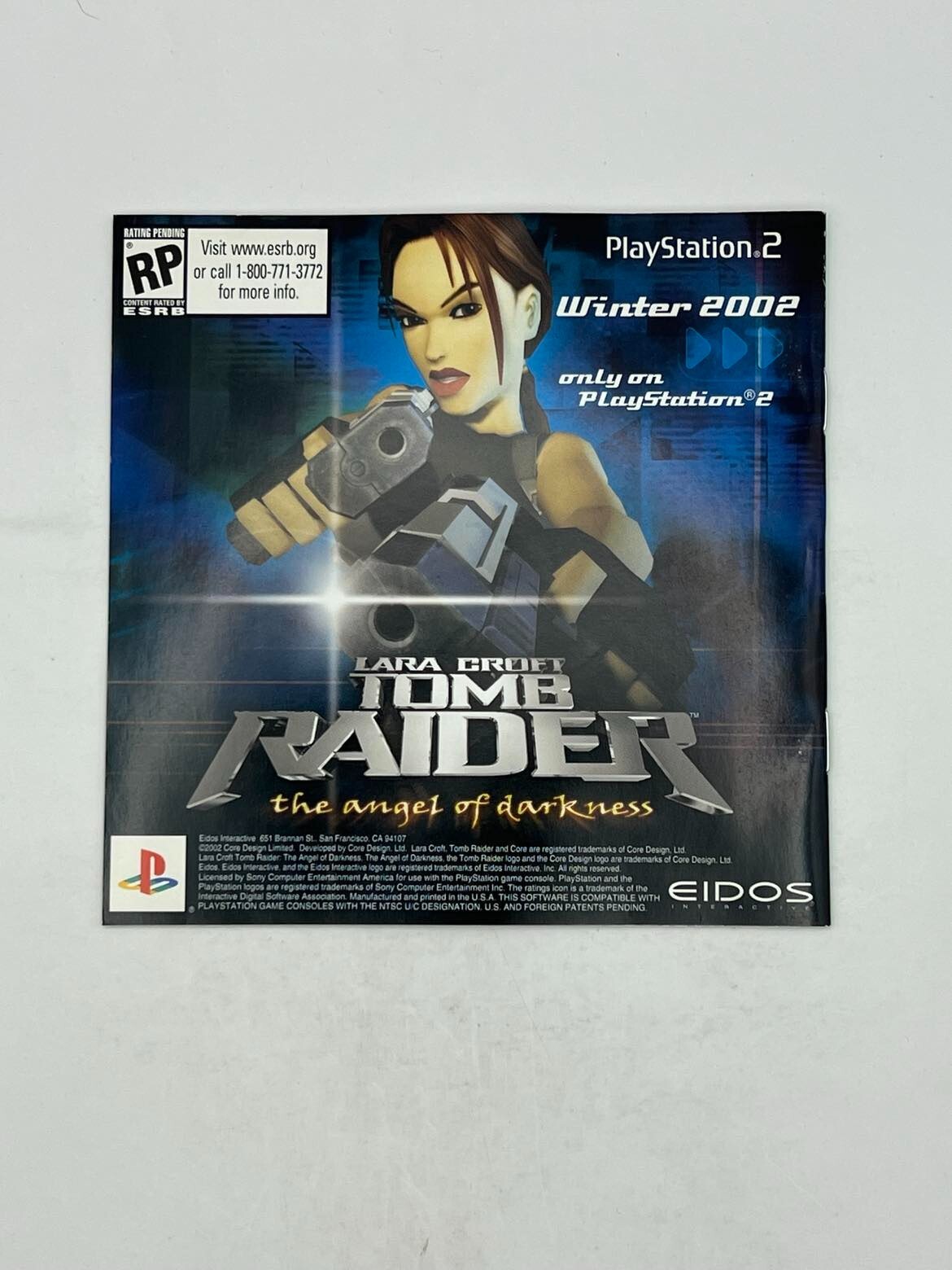 Tomb Raider II Starring Lara Croft GH (PS 1, 1997) BOX, MANUAL ONLY. NO GAME.