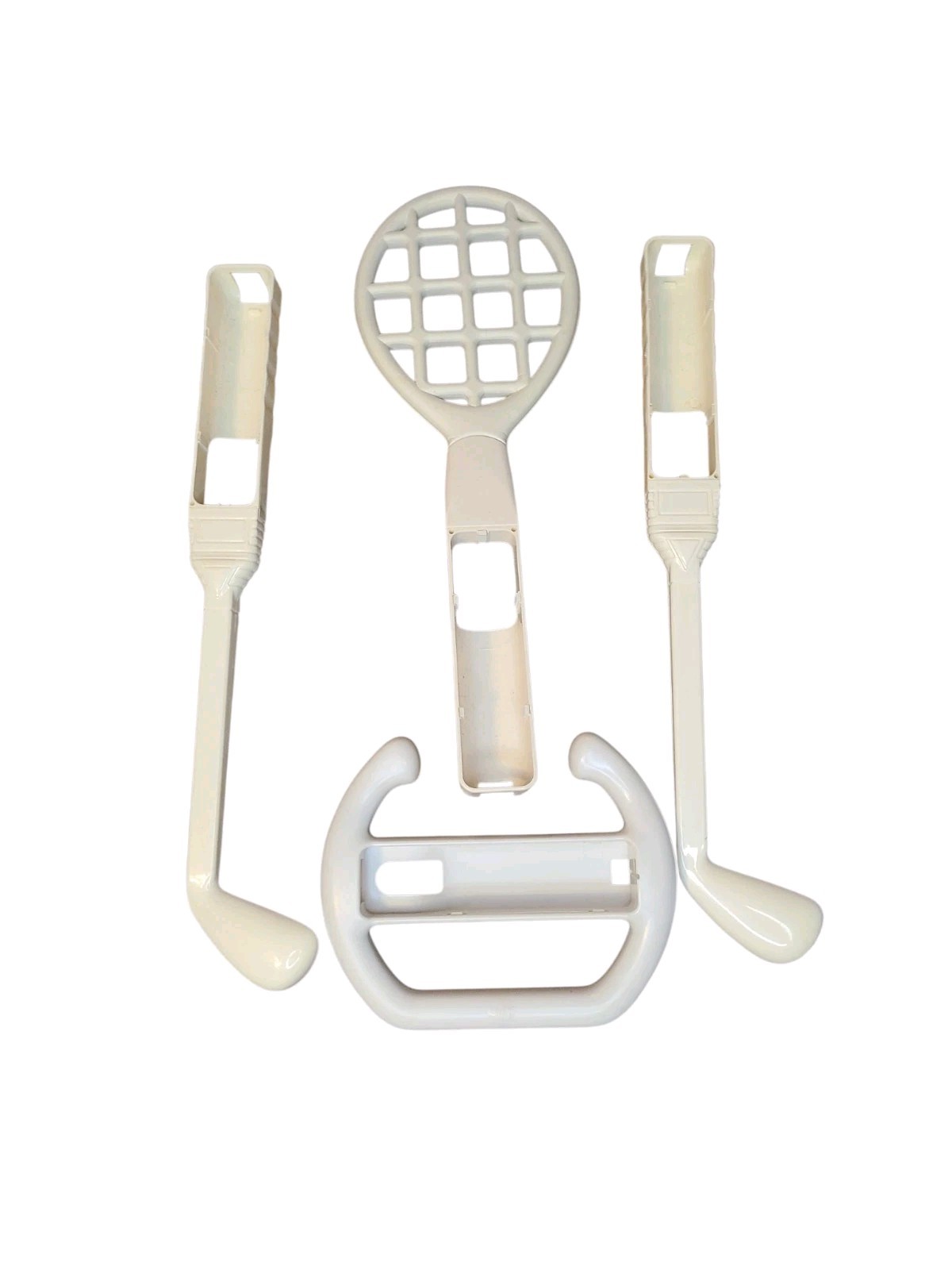 Wii Sports Accessories Set Of 5 2 Golf Clubs Tennis Racket Steering Wheel Mario
