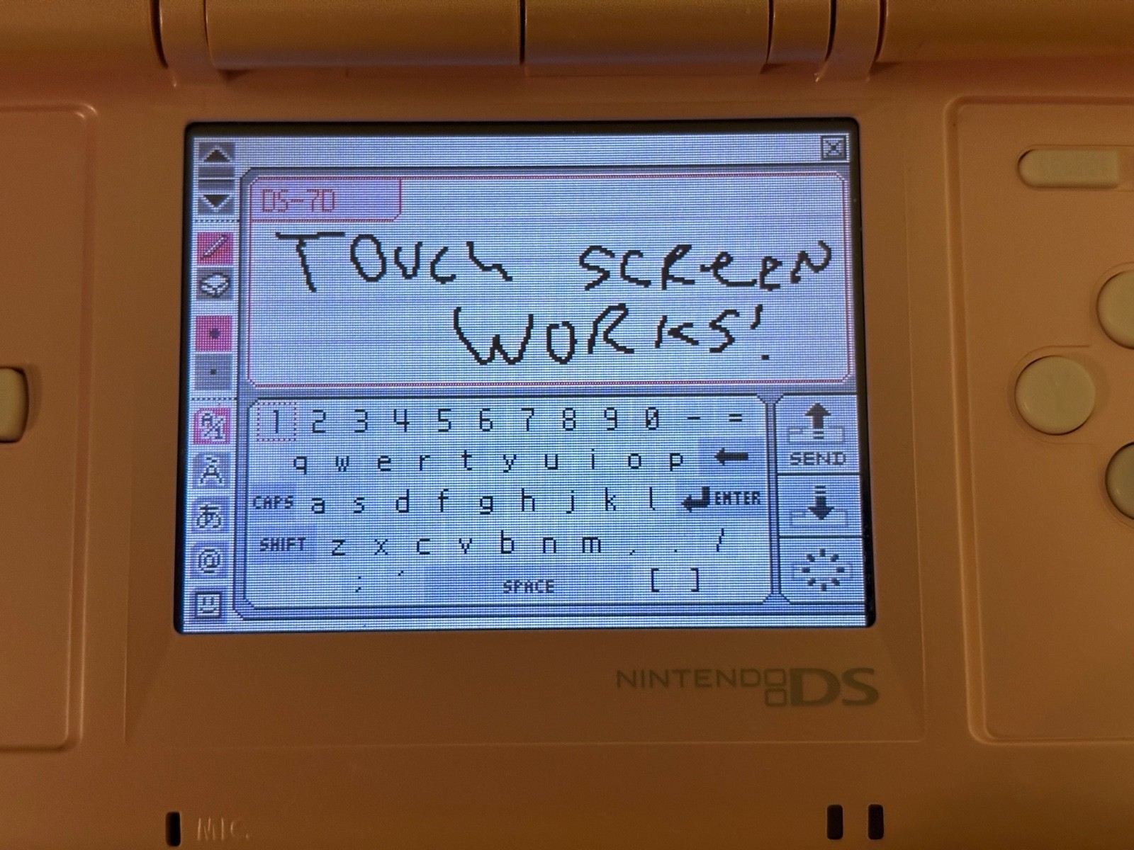 Nintendo DS Candy Pink Handheld System – Great Condition! – TESTED & WORKS (7D)