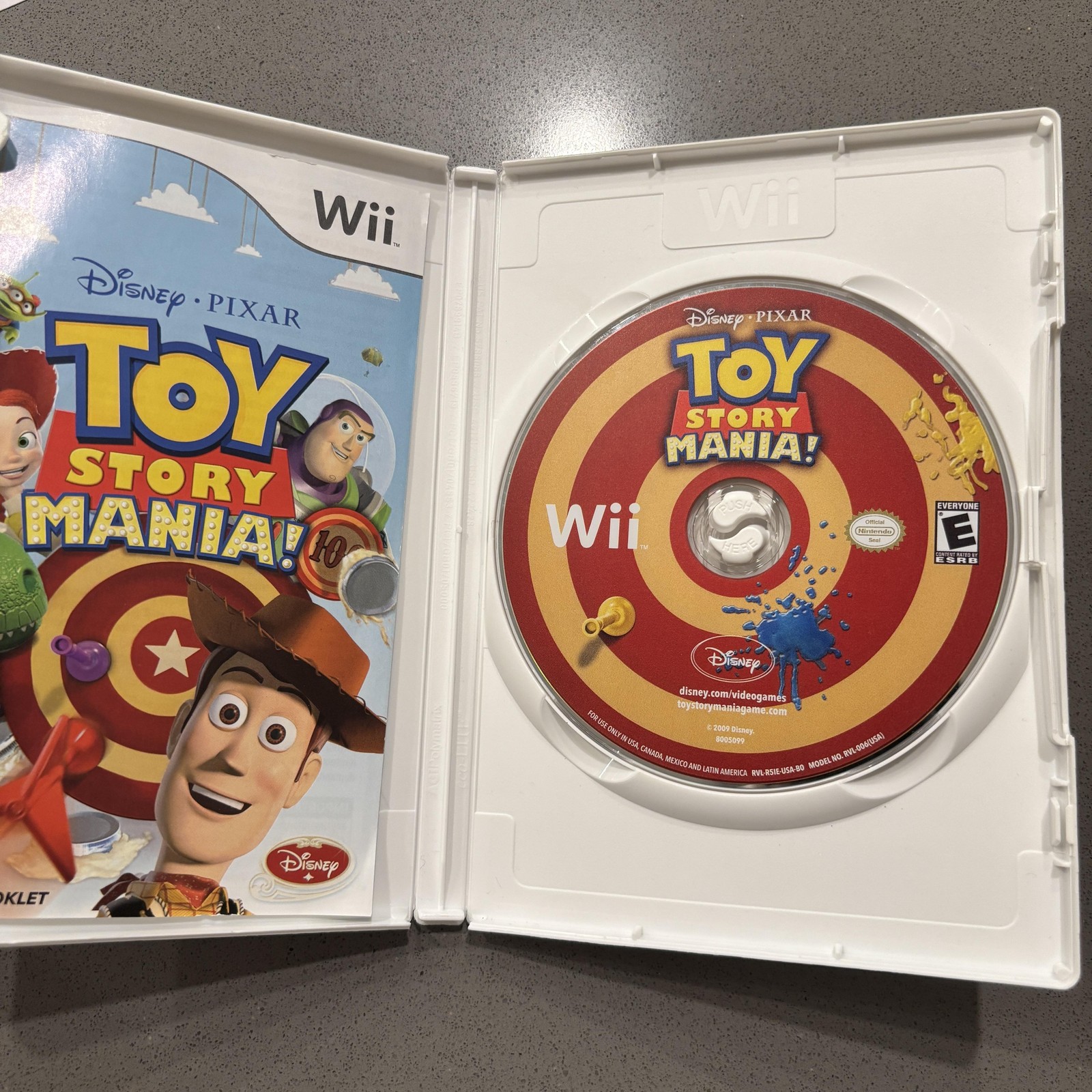Toy Story Mania Nintendo Wii Video Game Complete Disney Pixar Family Party