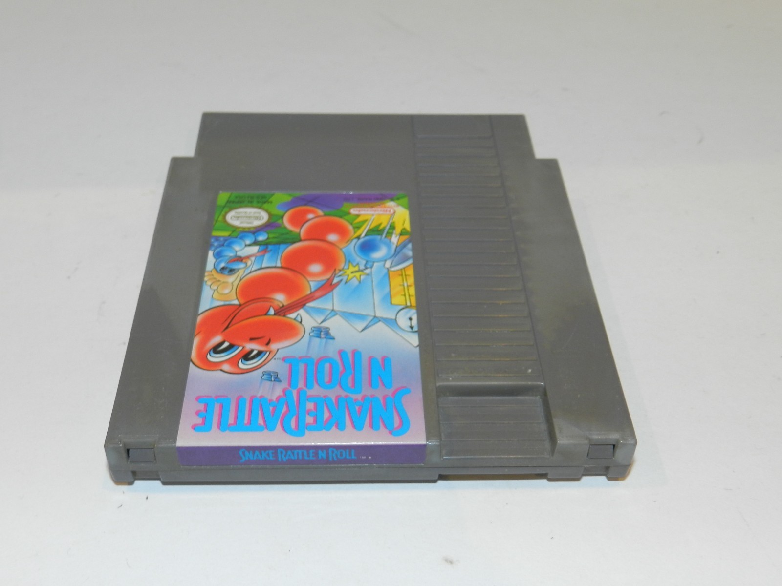 Snake Rattle ‘n’ Roll Nintendo NES Game Cart Tested