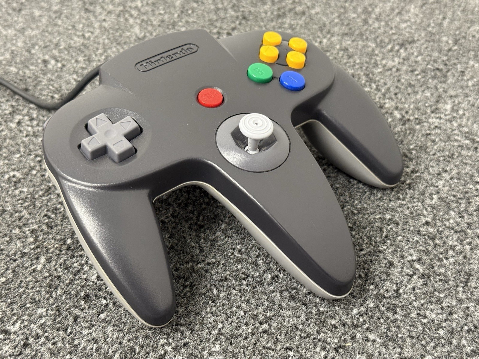 Nintendo 64 Black & Gray Japanese Limited Edition N64 Controller Complete In Box